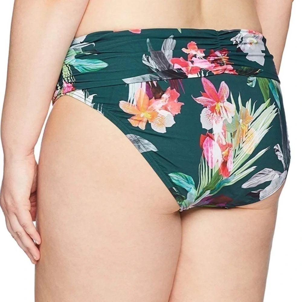 LA Blanca Shirred Band Hipster Bikini Bottom